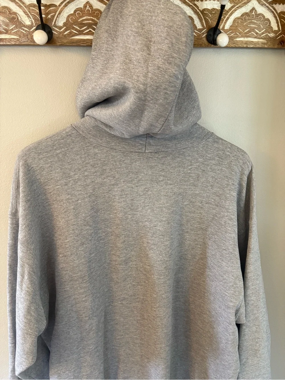 Vintage Nike Gray Hoodie with Purple NIKE ATHLETICS Made in USA